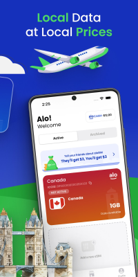 Capture d'écran de l'application aloSIM - #4