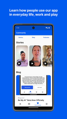 Capture d'écran de l'application Be My Eyes - #4