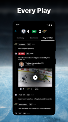 Capture d'écran de l'application NHL - #5