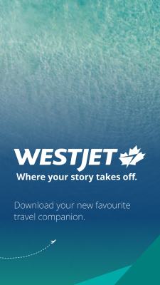 Capture d'écran de l'application WestJet - #1