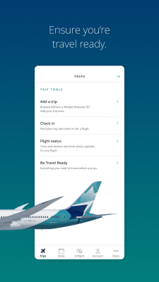 Capture d'écran de l'application WestJet - #5
