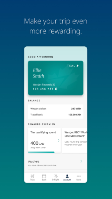 Capture d'écran de l'application WestJet - #6