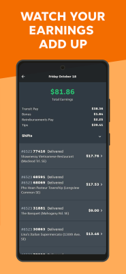 Capture d'écran de l'application Skip - Courier - #4