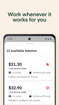 Capture d'écran de l'application Instacart: Earn money to shop - #4