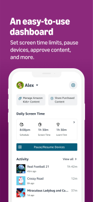 Capture d'écran de l'application Amazon Kids Parent Dashboard - #2