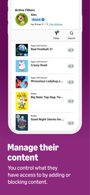 Capture d'écran de l'application Amazon Kids Parent Dashboard - #5