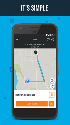 Capture d'écran de l'application Amazon Flex - #3