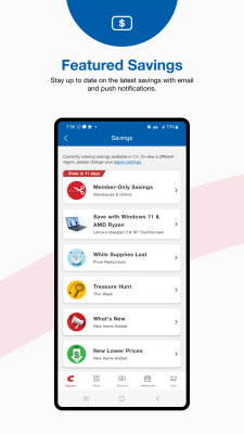 Capture d'écran de l'application Costco - #6