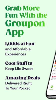 Capture d'écran de l'application Groupon - #1