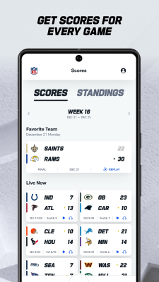Capture d'écran de l'application NFL - #7