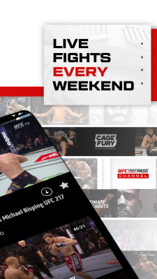 Capture d'écran de l'application UFC - #2