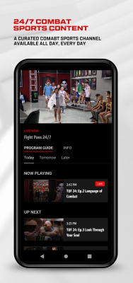 Capture d'écran de l'application UFC - #3