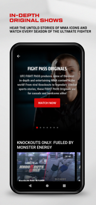 Capture d'écran de l'application UFC - #6