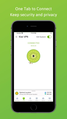 Capture d'écran de l'application Kiwi VPN & Private Browser - #3