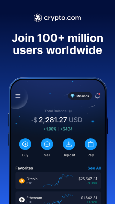 Capture d'écran de l'application Crypto.com - #1