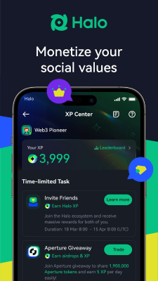 Capture d'écran de l'application Halo: Web3 Social App - #4