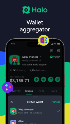 Capture d'écran de l'application Halo: Web3 Social App - #5