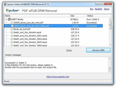 Capture d'écran de l'application Adobe ePUB&PDF DRM Removal - #1