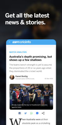 Capture d'écran de l'application ESPNcricinfo - #6