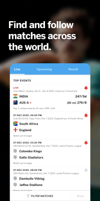 Capture d'écran de l'application ESPNcricinfo - #7