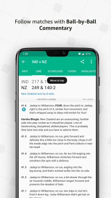 Capture d'écran de l'application Cricbuzz - #3