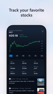 Capture d'écran de l'application MSN - #4