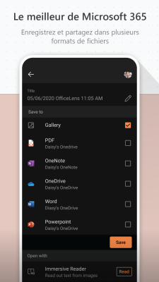 Capture d'écran de l'application Microsoft Lens - PDF Scanner - #7