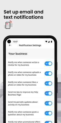 Capture d'écran de l'application Yelp for Business - #4