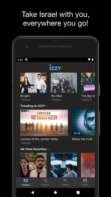 Capture d'écran de l'application IZZY - Stream Israel - #3