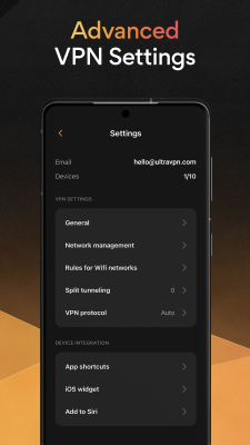 Capture d'écran de l'application Ultra VPN - #4