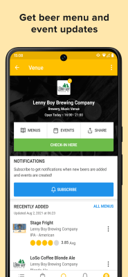 Capture d'écran de l'application Untappd - #4
