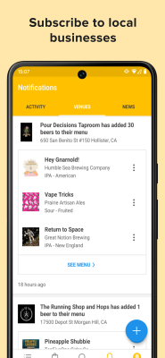 Capture d'écran de l'application Untappd - #6