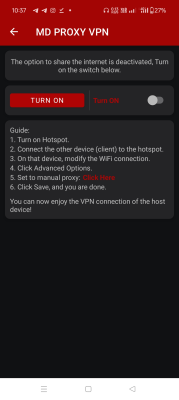 Capture d'écran de l'application MD PROXY VPN - #3