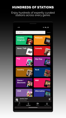 Capture d'écran de l'application LiveOne - #7