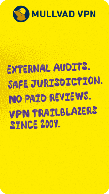 Capture d'écran de l'application Mullvad VPN - #7