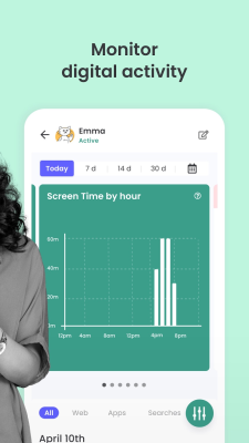 Capture d'écran de l'application Appli Qustodio pour enfants - #5