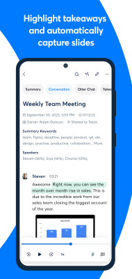 Capture d'écran de l'application OtterAI - #5