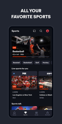 Capture d'écran de l'application Fubo - #3