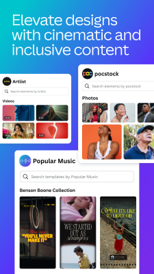 Capture d'écran de l'application Canva - #3