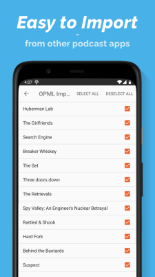 Capture d'écran de l'application Podcast Player - #3