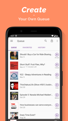 Capture d'écran de l'application Podcast Player - #6
