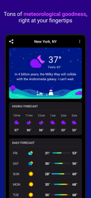 Capture d'écran de l'application CARROT Weather - #3