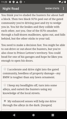 Capture d'écran de l'application Vampire — Night Road - #4