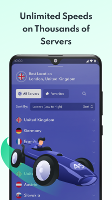 Capture d'écran de l'application PrivadoVPN - #2