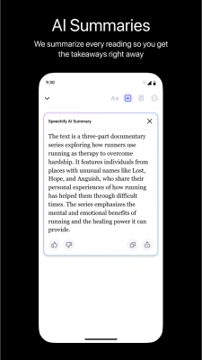 Capture d'écran de l'application Speechify - #8