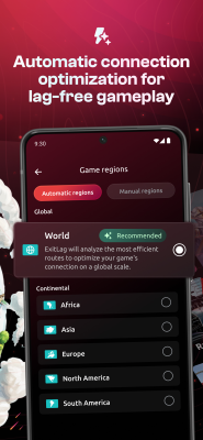 Capture d'écran de l'application ExitLag - #3