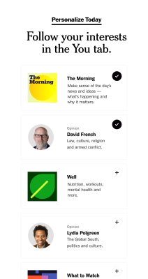 Capture d'écran de l'application The New York Times - #5