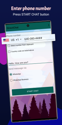 Capture d'écran de l'application DirectChat - #1