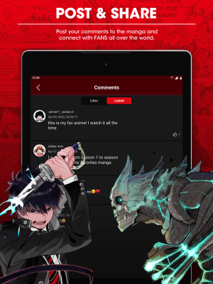 Capture d'écran de l'application MANGA Plus by SHUEISHA - #4