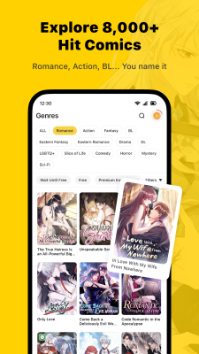 Capture d'écran de l'application WebComics - #3